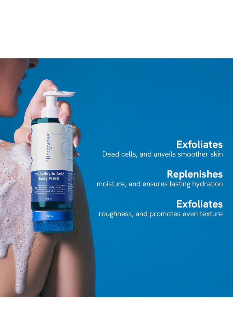 Bodywise 1% Salicylic Acid Body Wash 250ml - Image 2