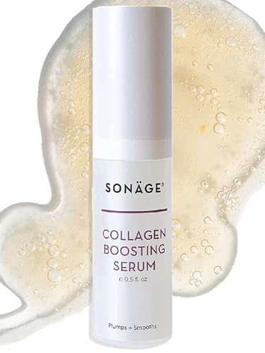 sonage Sonage Collagen Boosting Serum Vegan AntiAging Face Serum  Plumps Smooths Minimizes Pores Wrinkles 15 ml