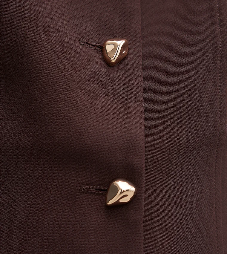 فورايفر نيو Lee Petite Square Neck Waistcoat