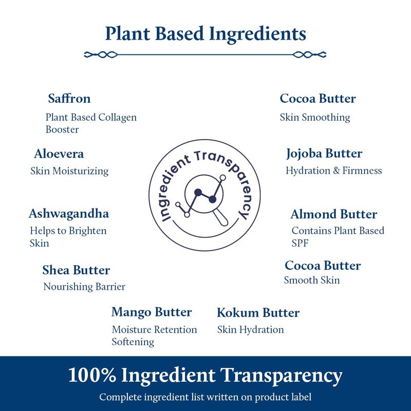Blue Nectar كريم بلو نكتار لعلامات التمدد للحمل مع زبدة الشيا والكاكاو وزبدة المانجو ومرطب الجسم النباتي مع الورد والكركم وزيت النالبامارادي 12 عشبة 200 مل - Image 4
