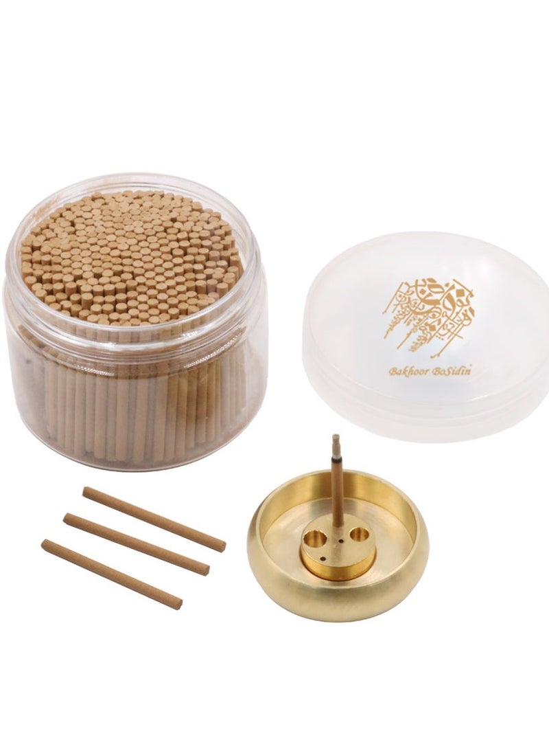 Bakhoor BoSidin Bakhoor BoSidin Cambodian Oud Incense Sticks 3mm with Free Copper Stick Holder  - Image 1
