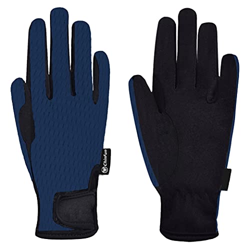 ChinFun Kids Horse Riding Gloves Child Summer Gloves Cycling Gloves Perfect for Cycling Riding Running Spring Outdoor Activities Cool Mesh Deep Blue Size S 6-8 - Image 4
