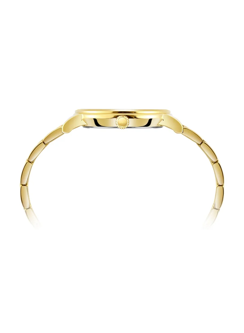 Rotary  Men's Heritage Analogue Watch, 37 mm, White Dial, Gold-Tone Steel Bracelet for Men | Best Price UAE