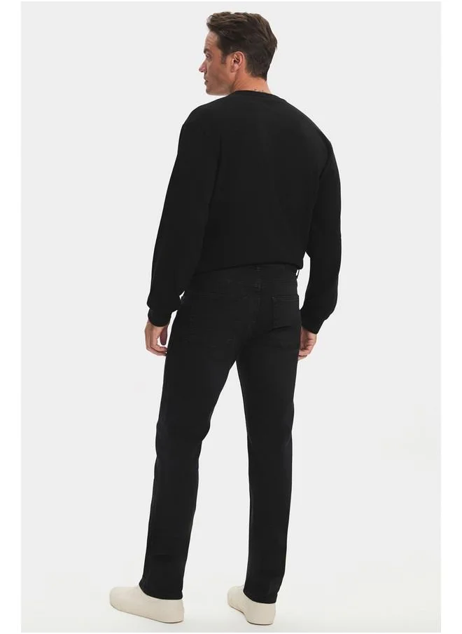 جون June Men Regular Fit Denim Trouser Black