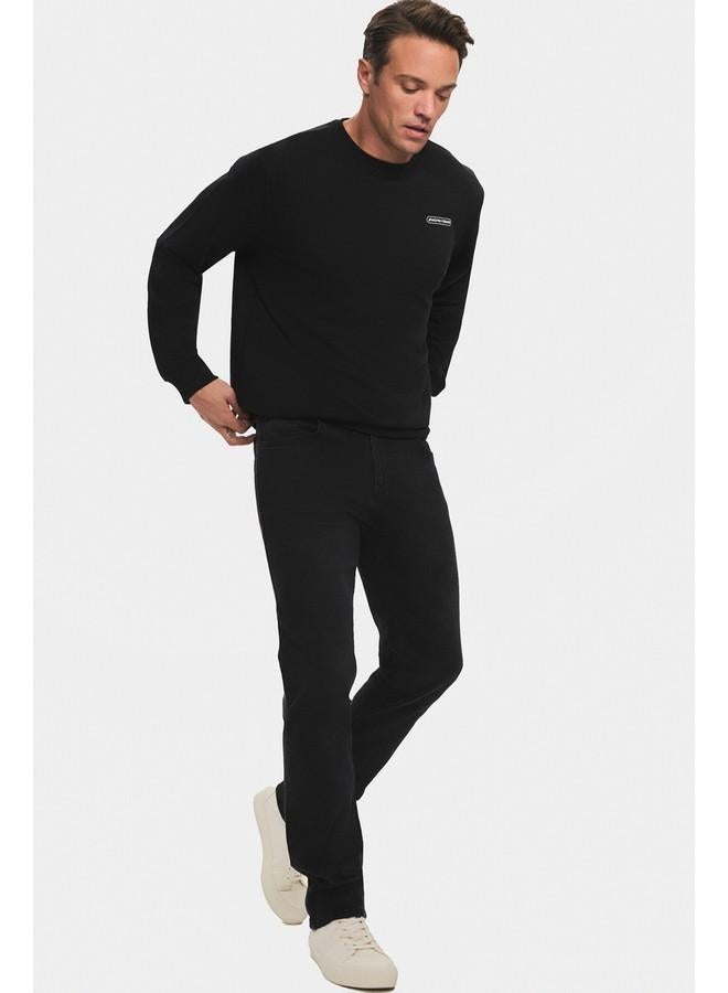 جون بنطلون جينز رجالي أسود بقصة عادية - Image 1