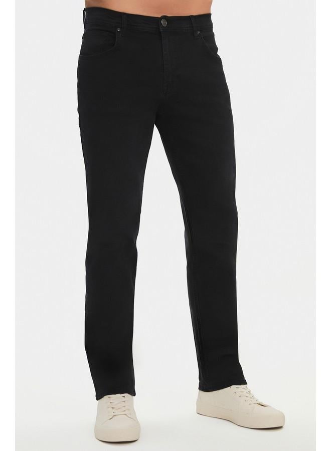 جون بنطلون جينز رجالي أسود بقصة عادية - Image 4