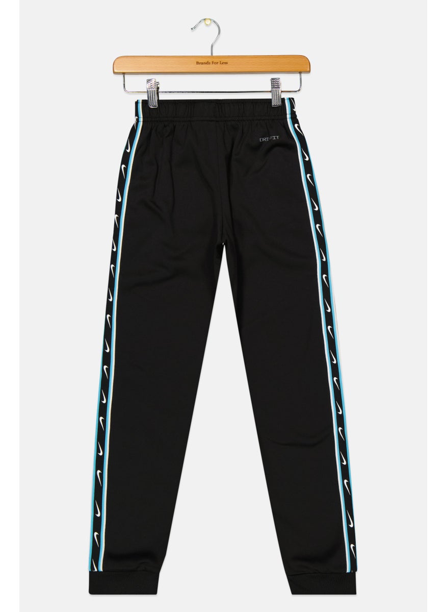 Nike Kids Boy Dri Fit Training Jogger Pant, Black/Blue Combo  - Image 2