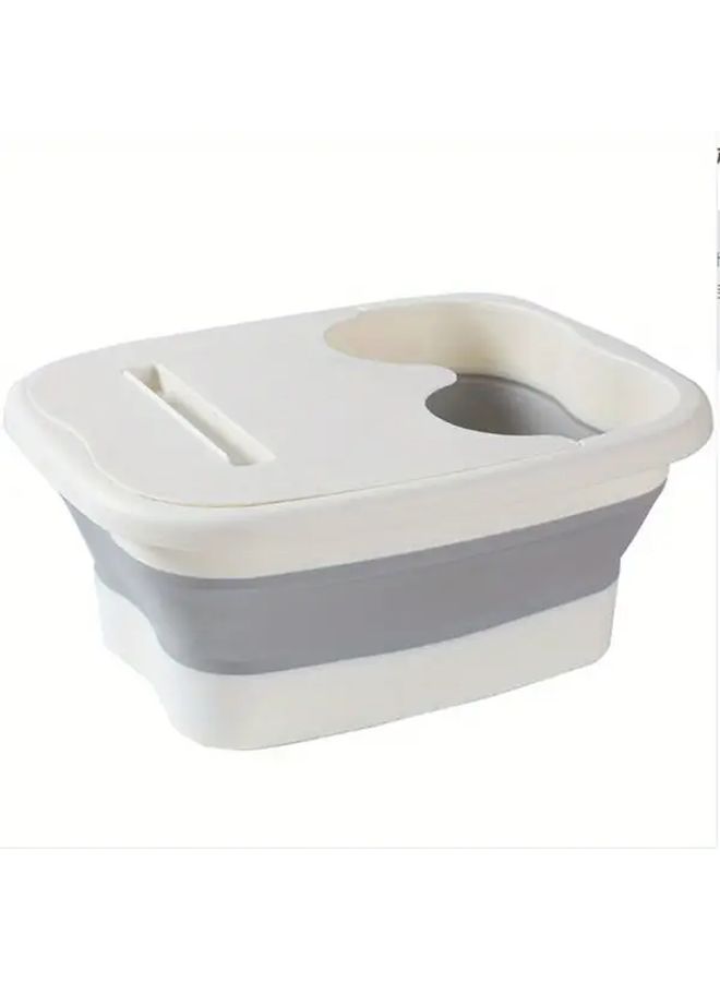 Foldable Portable Foot Bath Spa Tub Heavy Duty Collapsible Plastic Soaking Basin - Image 5
