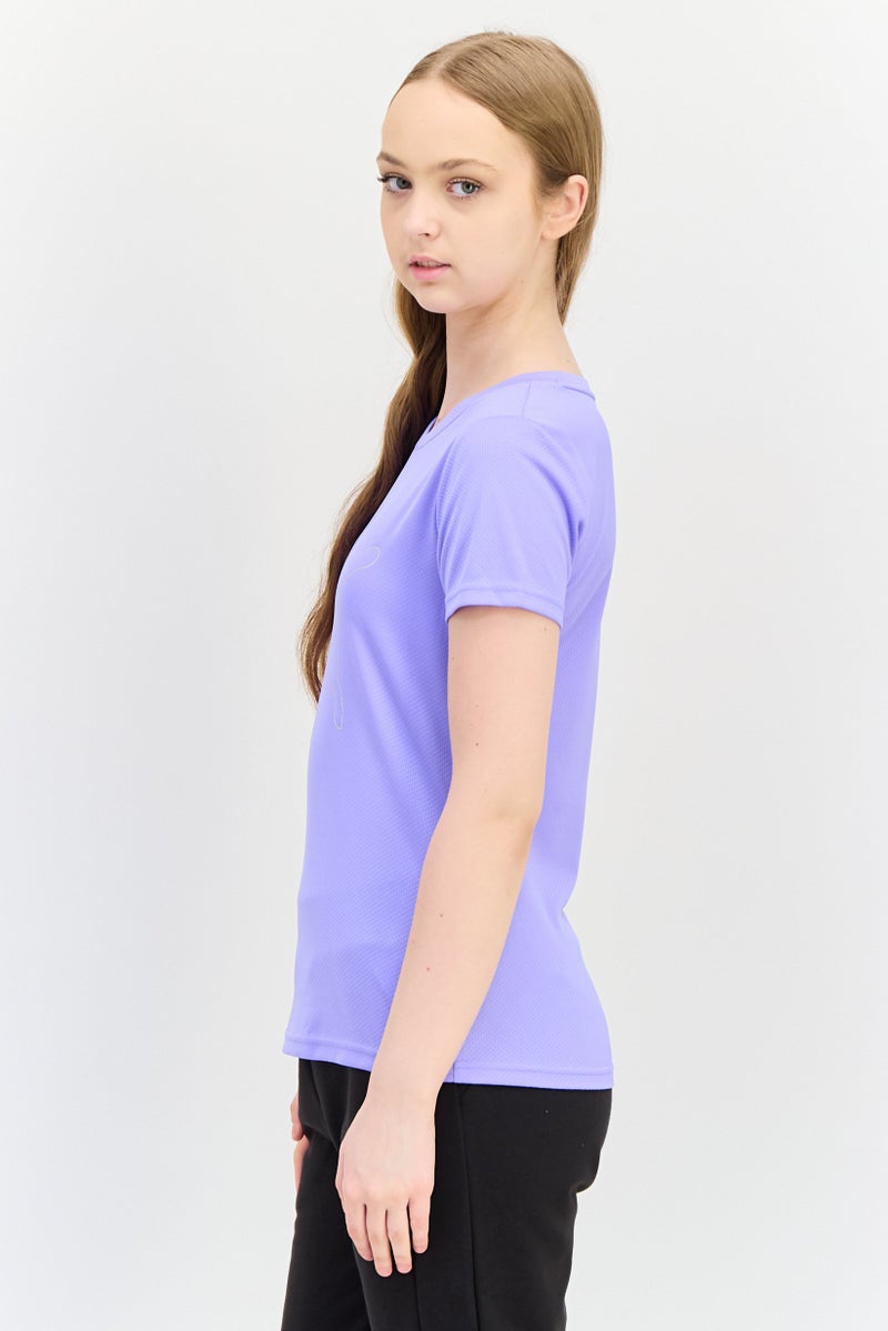 PUMA Women Sportswear Fit Short Sleeve Training T-Shirt, Purple - Image 4