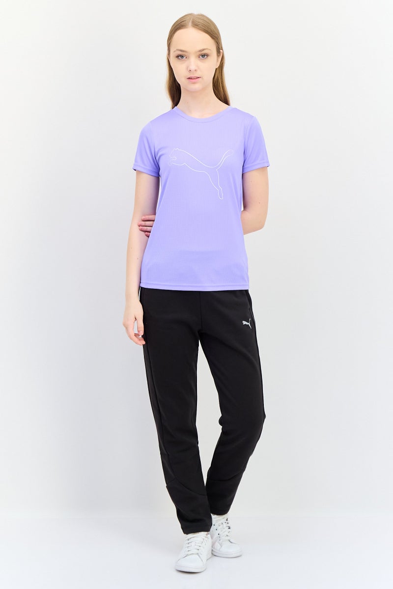 PUMA Women Sportswear Fit Short Sleeve Training T-Shirt, Purple - Image 2