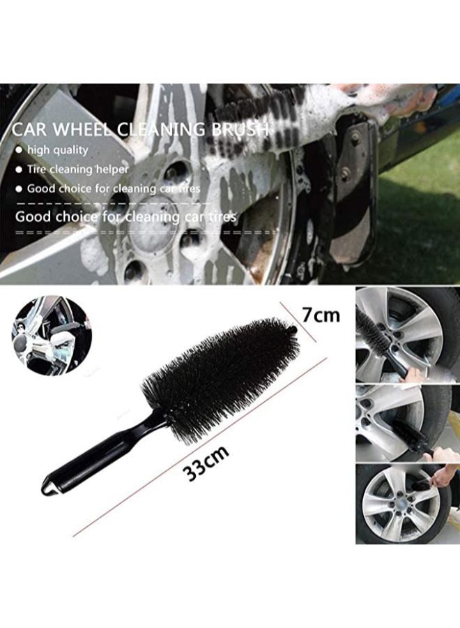 مجموعة فرش تنظيف عجلة السيارة من 3 قطع ، أداة غسل العجلات ، منظف إطارات السيارة ، إطارات الدراجات النارية أو إطارات الدراجات - Image 4