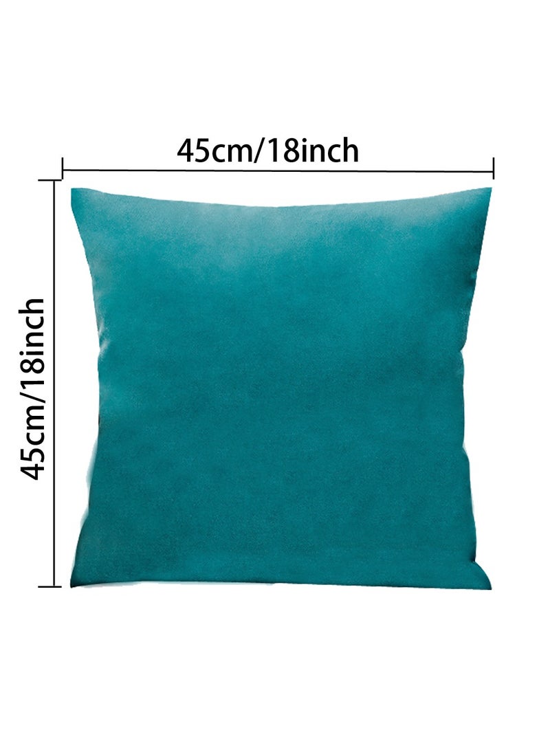 2PCS Soft Velvet Square Decorative Pillow Cover  - Image 3