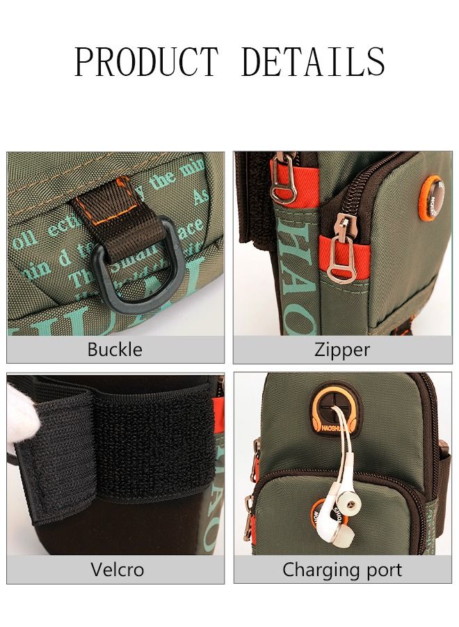 DUNISO Sport Arm Bag Bag Running Bag Multifunctional Phone Bag With Charging Port Durable Waterproof Riding Bag Cellphone Armbands Wrist Bag For Running Hiking Outdoor Sports - Image 3