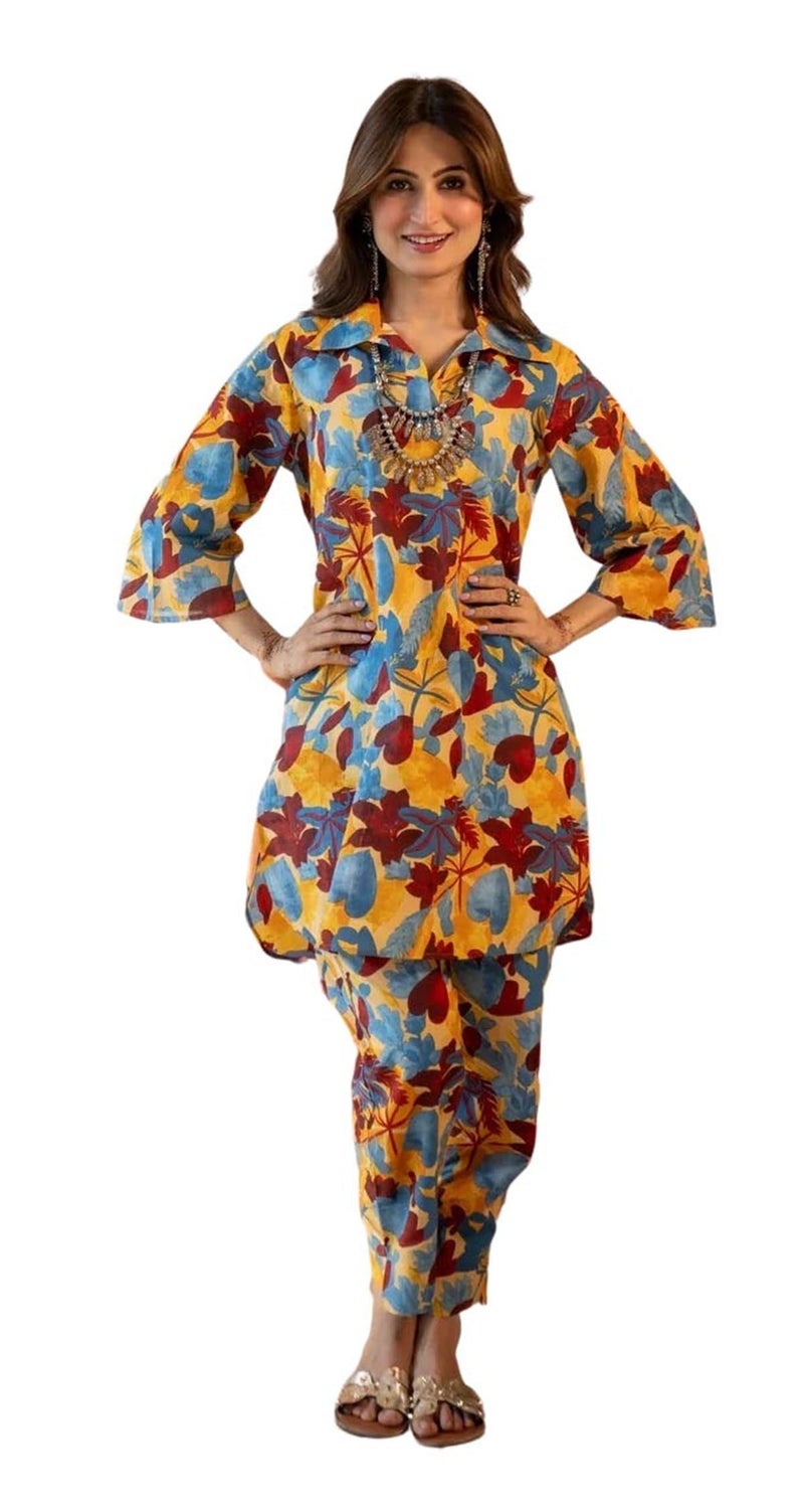 Kalaanj Women coords Set || Kurta Set for Women (SP336-L) Sky Blue - Image 1