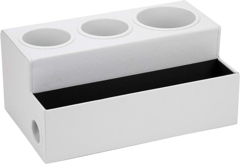 J JACKCUBE DESIGN Hair Tool Organizer Dryer Holder with 3 Holes - White - Image 4
