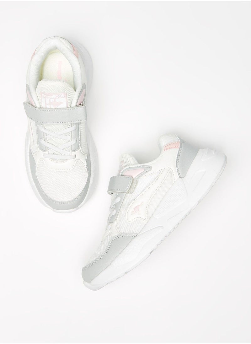 kangaROOS - Girls' Textured Sneakers with Hook and Loop Closure - Image 1