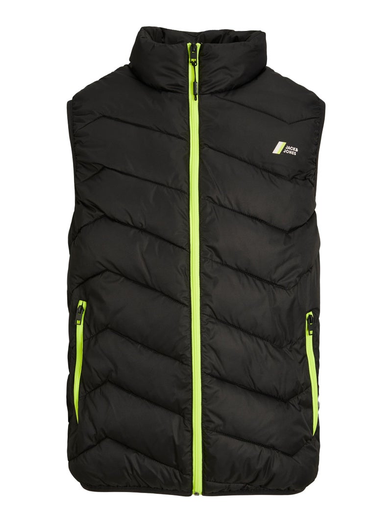 Jack & Jones Men Solid Polyester Black Puffer Jacket - Image 1