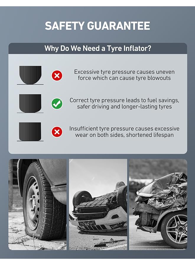 Astroai Digital Tire Pressure Gauge With Inflator, 250 Psi Air Chuck And Compressor Accessories Heavy Duty With Quick Connect Coupler, 0.1 Display Resolution, Car Accessories For Suv, Truck, Rv - Image 3