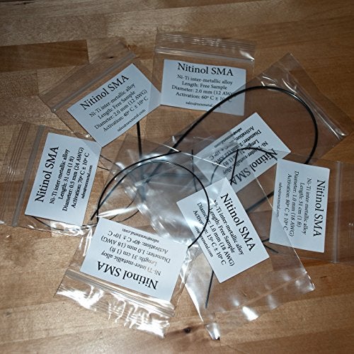 Nexmetal 5 Feet Nitinol Shape Memory Pre-trained Wire (1.0mm 40 C (18ga 104 F)) - Image 2