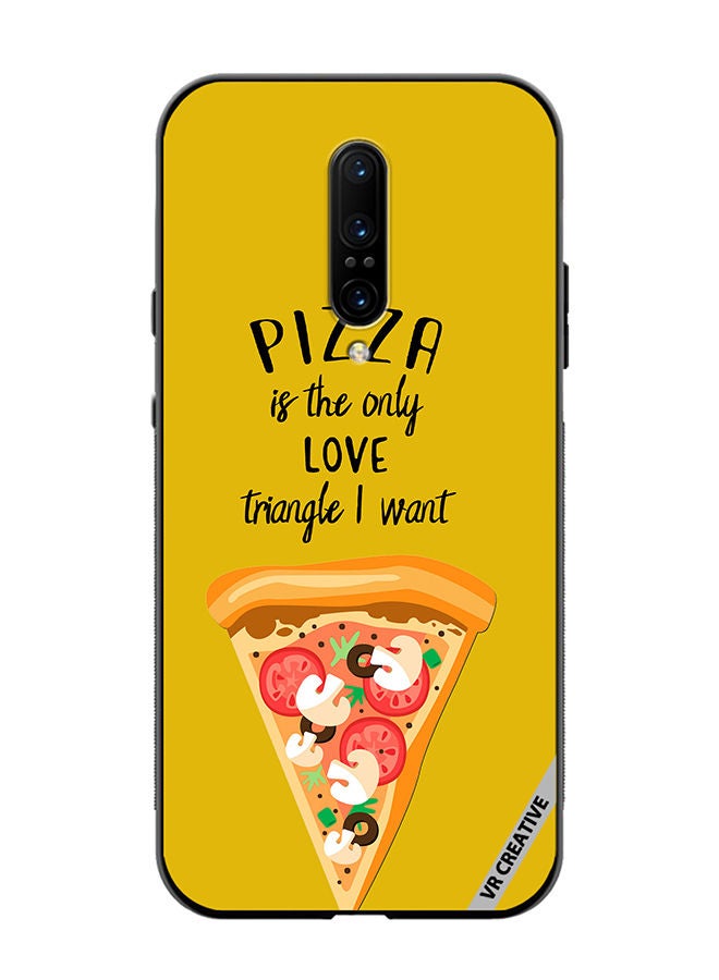 Protective Case Cover For OnePlus 7 Pro Pizza Love Design Multicolour