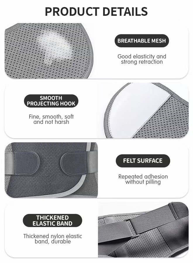 Back Braces for Men and Women, Back Support Belt for Lower Back Pain Relief, Self Heating Waist Protection,Back Braces for Lower Back Pain Relief with 4 Stays,Breathable Back Support Belt with 3 gaskets, - Image 4