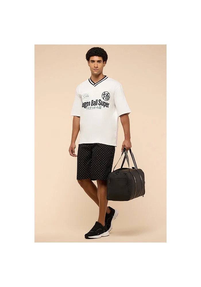 أر أند بي Printed Lounge Shorts with Drawstring Waist