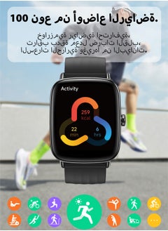ibsun Smart Watch for Men, 1.85" Fitness Tracker with Answer/Make Calls, IP68 Waterproof/SpO2/Heart Rate/Sleep Tracker/100 Sport Modes  - Image 3