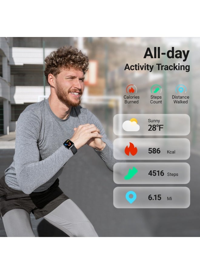 ibsun 1.85" HD Smart watch for Men (Answer/Make Calls), 100+ Sport Fitness Watch with Heart Rate/Sleep/SpO2 Monitor, IP68 Waterproof  - Image 4