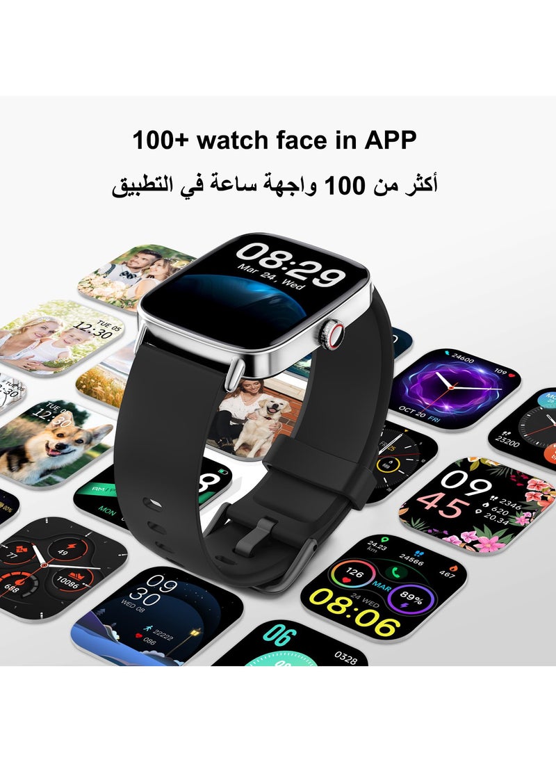 ibsun 1.85" HD Smart watch for Men (Answer/Make Calls), 100+ Sport Fitness Watch with Heart Rate/Sleep/SpO2 Monitor, IP68 Waterproof  - Image 3