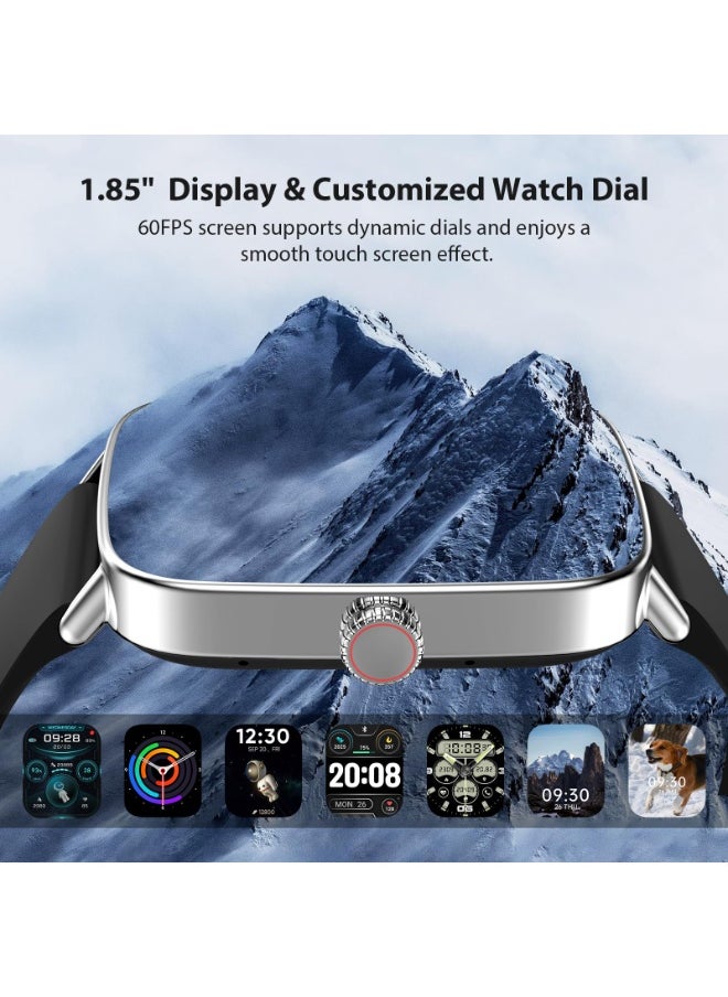 ibsun 1.85" HD Smart watch for Men (Answer/Make Calls), 100+ Sport Fitness Watch with Heart Rate/Sleep/SpO2 Monitor, IP68 Waterproof  - Image 3