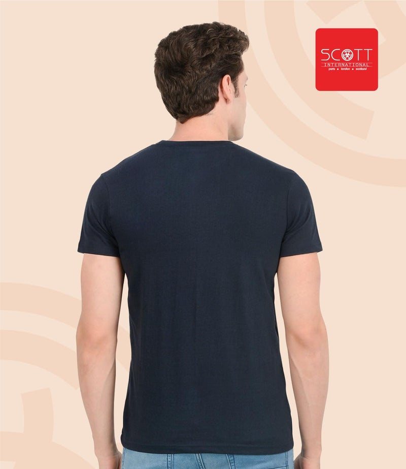 Scott International T Shirt for Men | Plain Round Neck T Shirt | Cotton Tshirt for Men | Men's T-Shirts | Tshirt for Mens Stylish | T-Shirts for Mens (Pack of 1) - Image 3