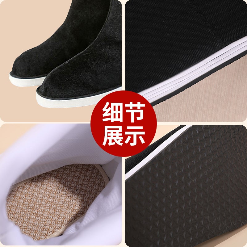 Hanfu Shoes For Men, Ancient Style Shoes, Height-Increasing Boots, Hanfu Boots For Women, Ancient Style Soap Boots, Ancient Style Boots, Chinese Style Boots For Martial Artists - Image 4