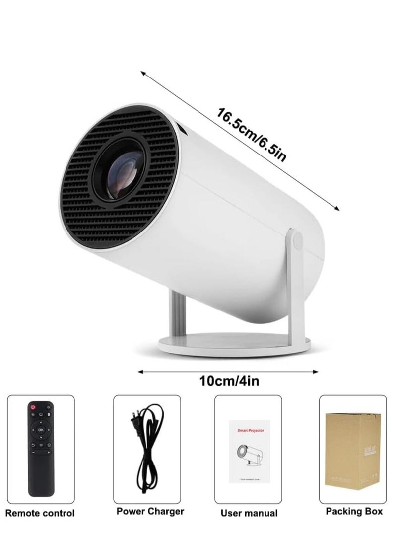 Mini Projector, Auto Keystone Correction, 4K 1080P Support Portable Projector, 150 ANSI Smart Projector with 2.4/5G WiFi, Android 12.0, 130 Inch Screen Outdoor Home Video Projector  - Image 2