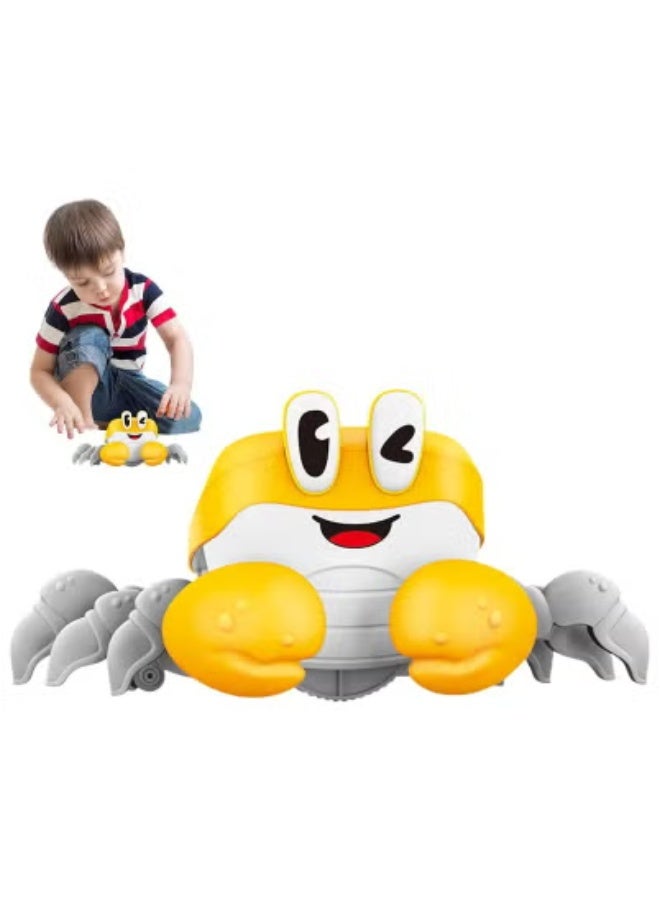 JAJEEK Crawling Crab Toy For Babies – Interactive Sensor Crab Toy With Music & LED Lights | Smart Escape Movement Toy For Toddlers | Fun Developmental Toy For 1-Year-Old Boys & Girls | Motor Skill Enhancing Educational Baby Toy With Sound & Motion Play - Image 1