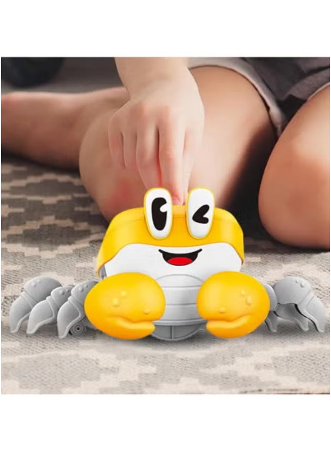 JAJEEK Crawling Crab Toy For Babies – Interactive Sensor Crab Toy With Music & LED Lights | Smart Escape Movement Toy For Toddlers | Fun Developmental Toy For 1-Year-Old Boys & Girls | Motor Skill Enhancing Educational Baby Toy With Sound & Motion Play - Image 3