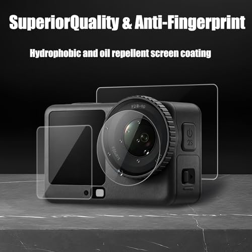 TQLGY 3+3+3 Pack Tempered Glass Screen Protector for DJI OSMO Action 6 Accessories with Camera Lens Protector, Ultra HD, Anti-Scratch, Bubble-Free Installation - Image 5
