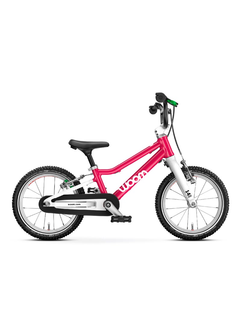 Woom GO 2 Kids Pedal Bike|14-Inch Lightweight Children’s Bicycle for Ages 3-4.5 Years|Balance to Pedal Transition with V-Brakes & Safety Design - Image 1
