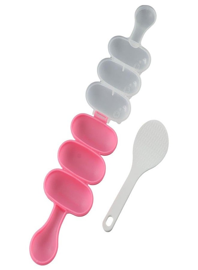 hobbyme Rice Ball Shaker, 5 Pcs Ball Shaped Onigiri Molds with Mini Rice scoop, DIY Rice Ball Moulds, Sushi Maker for Kids Lunch Bento Box, Home Kitchen Lunch Gadgets(Pink/Blue/Green/Orange) - Image 5