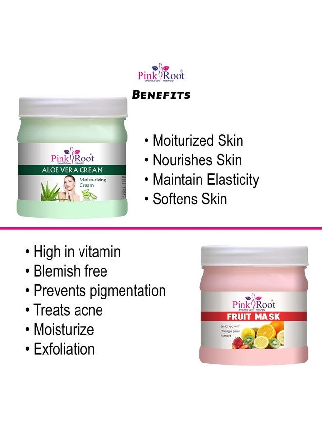 Pink Root Aloe Vera Cream 500gm with Fruit Mask 500gm - Image 5