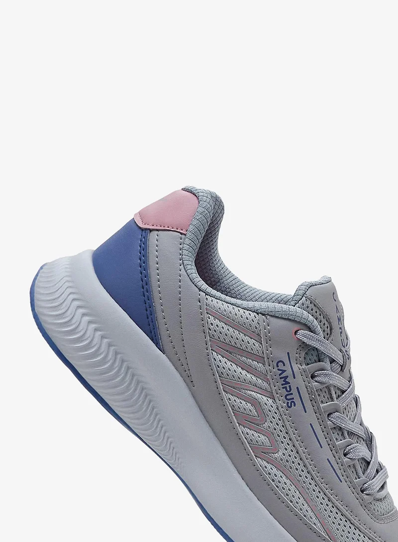 Campus Light Grey Women Flair Memory Foam Lace-Up Running Shoes-Light Grey for Women | Best Price UAE