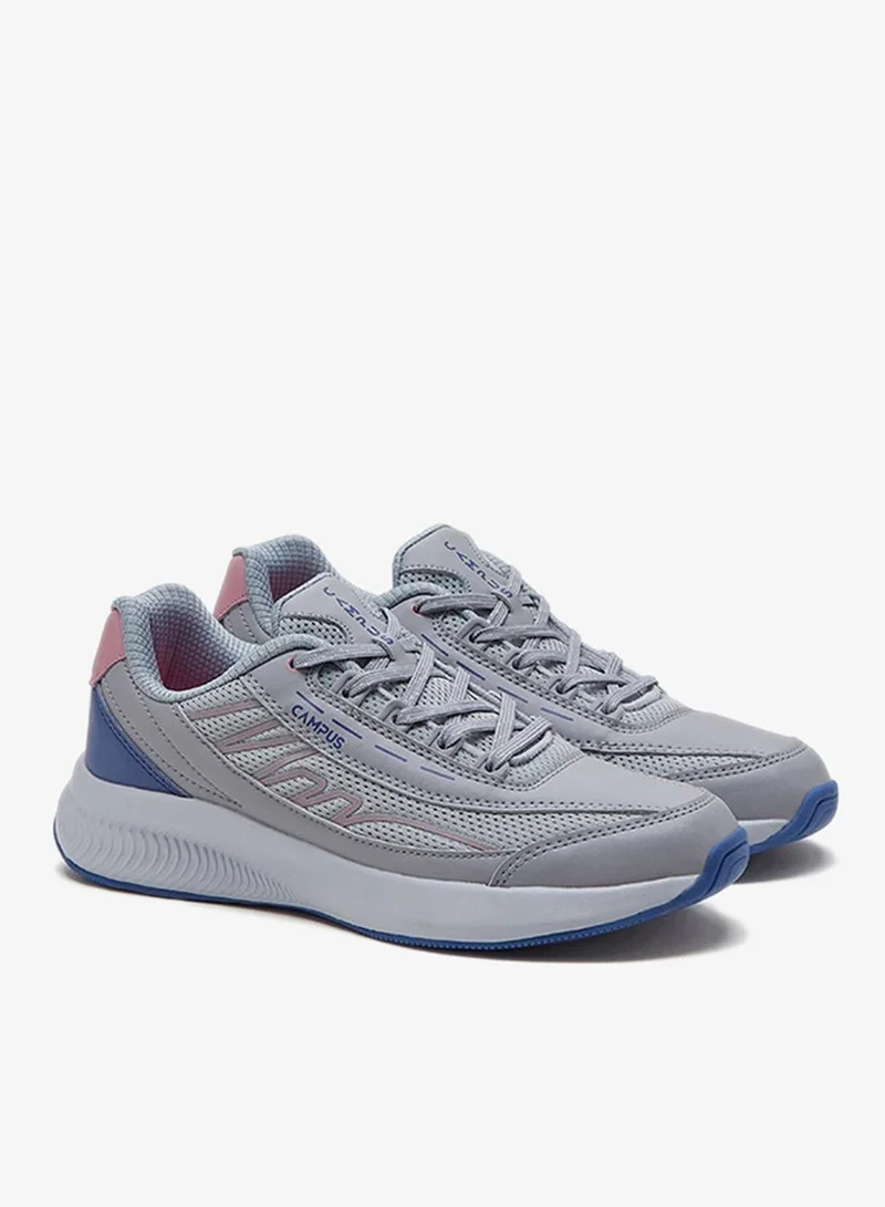 Campus Light Grey Women Flair Memory Foam Lace-Up Running Shoes-Light Grey for Women | Best Price UAE