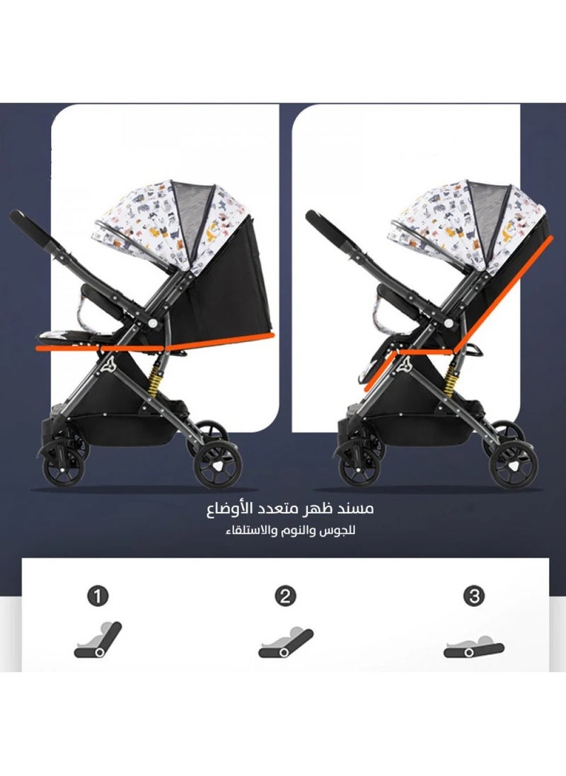 Everything For Kids Ultra Lightweight Compact Folding Travel Cabin Stroller For Baby  - Image 5