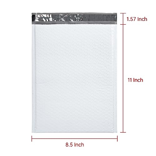 Progo Poly Bubble Mailers, 8.5 x 11 Inch Bubble Lined Poly Mailer Bag for Shipping and Packing, Tear-proof, Water-resistant and Lightweight Envelopes. (25) - Image 2