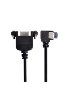 Chenyang USB 2.0 Type B Printer Scanner Hard Disk Extension Data Cable with Screws for Panel Mount 50cm 90 Degree Right Angled  - Image 4