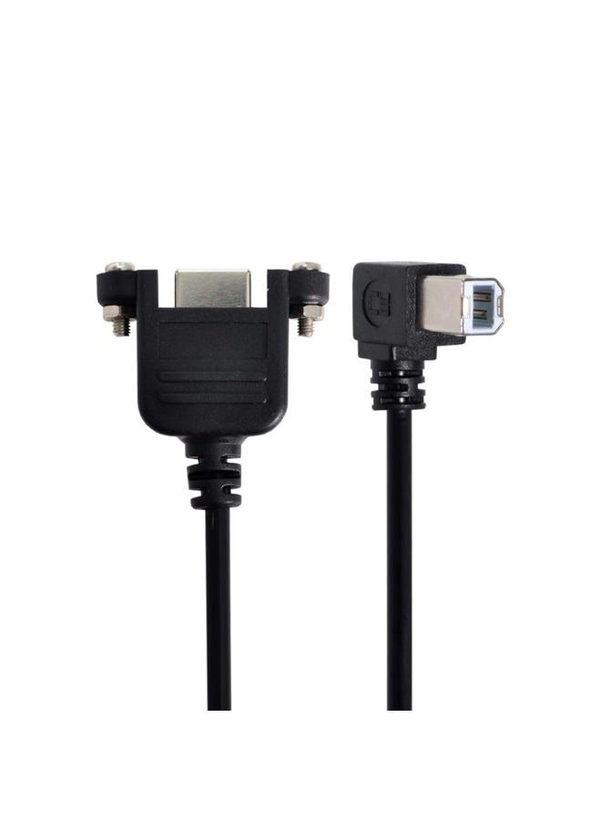 Chenyang USB 2.0 Type B Printer Scanner Hard Disk Extension Data Cable with Screws for Panel Mount 50cm 90 Degree Right Angled - Image 4