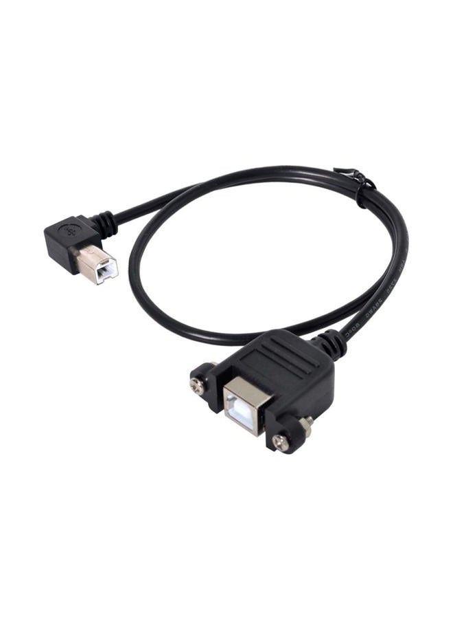 Chenyang USB 2.0 Type B Printer Scanner Hard Disk Extension Data Cable with Screws for Panel Mount 50cm 90 Degree Right Angled - Image 5