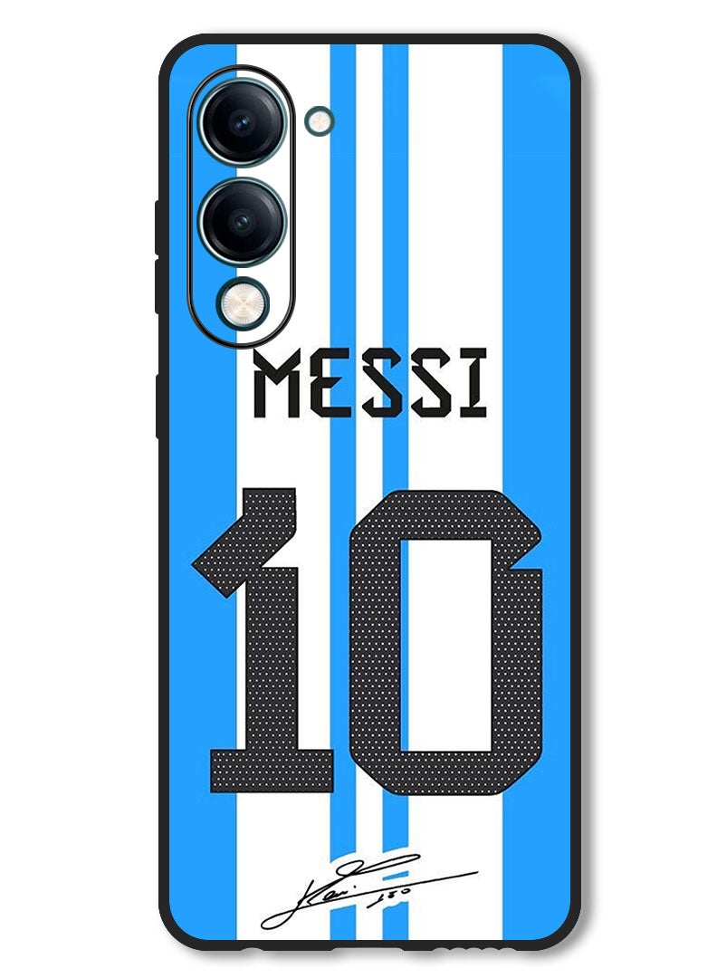 Theodor Case Compatible with Vivo Y29s Protection Shockproof Bumper Cover Messi 10 - Image 1