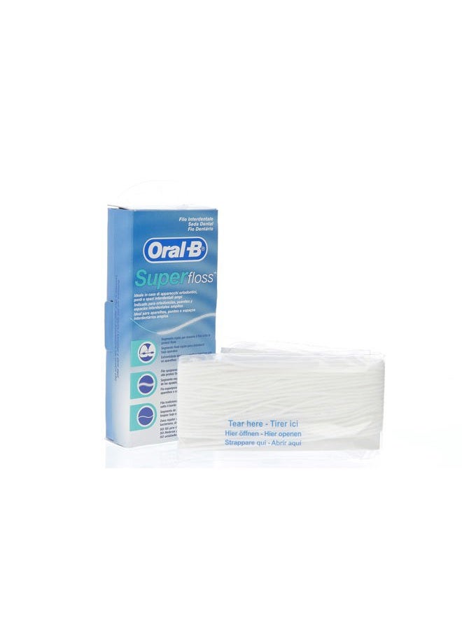 Oral-B Oral B SuperFloss Super Dental Floss for Braces Bridges - Image 3