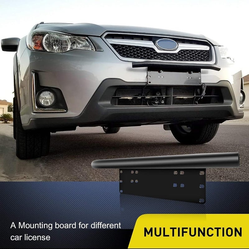 Nilight - 90021B Led Light Bar Mounting Bracket Front License Plate Frame Bracket License Plate Mounting Bracket Holder for Off-Road Lights LED Work Lamps Lighting Bars, 2 Years Warranty - Image 2
