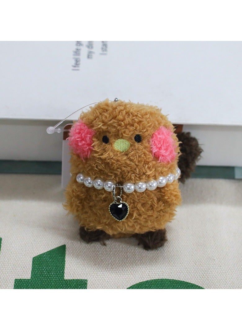 general Minini Plush Toy Keychain - Cartoon Bear Hedgehog Combo Pack Cute Gift